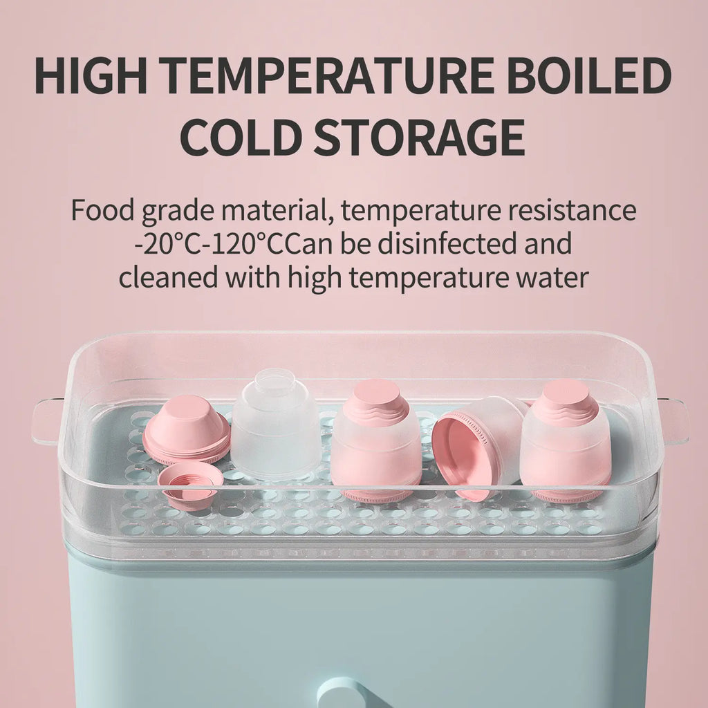 Oberni 4-Layer Stackable Formula Dispenser, Leakproof Plastic Container and Canister, Compact Bottle Storage Organizer for Baby Travel, Bpa-Free