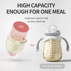 Oberni 4-Layer Stackable Formula Dispenser, Leakproof Plastic Container and Canister, Compact Bottle Storage Organizer for Baby Travel, Bpa-Free