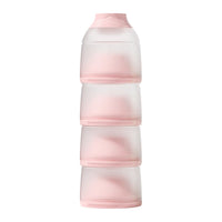 Oberni 4-Layer Stackable Formula Dispenser, Leakproof Plastic Container and Canister, Compact Bottle Storage Organizer for Baby Travel, Bpa-Free