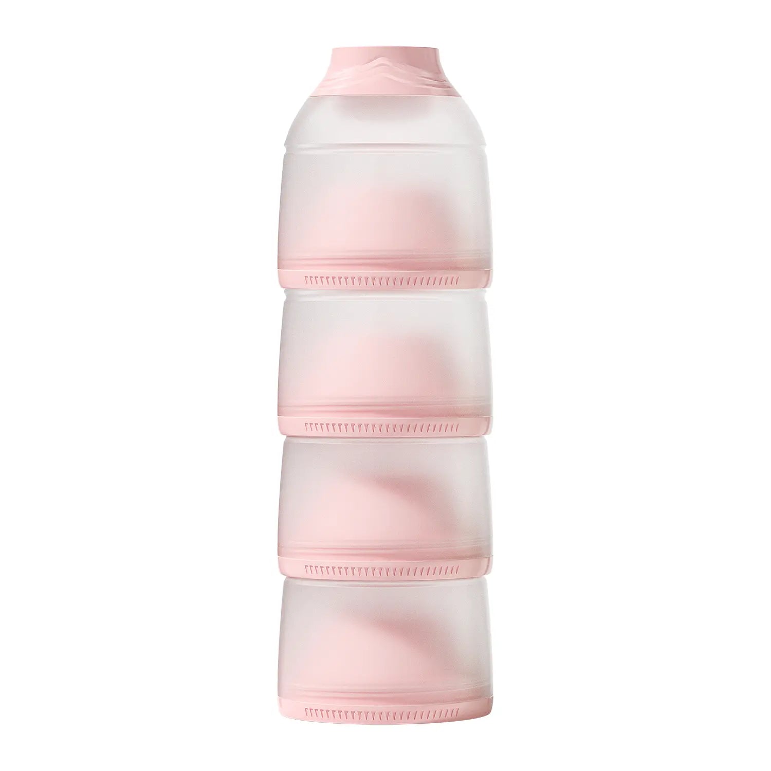 Oberni 4-Layer Stackable Formula Dispenser, Leakproof Plastic Container and Canister, Compact Bottle Storage Organizer for Baby Travel, Bpa-Free