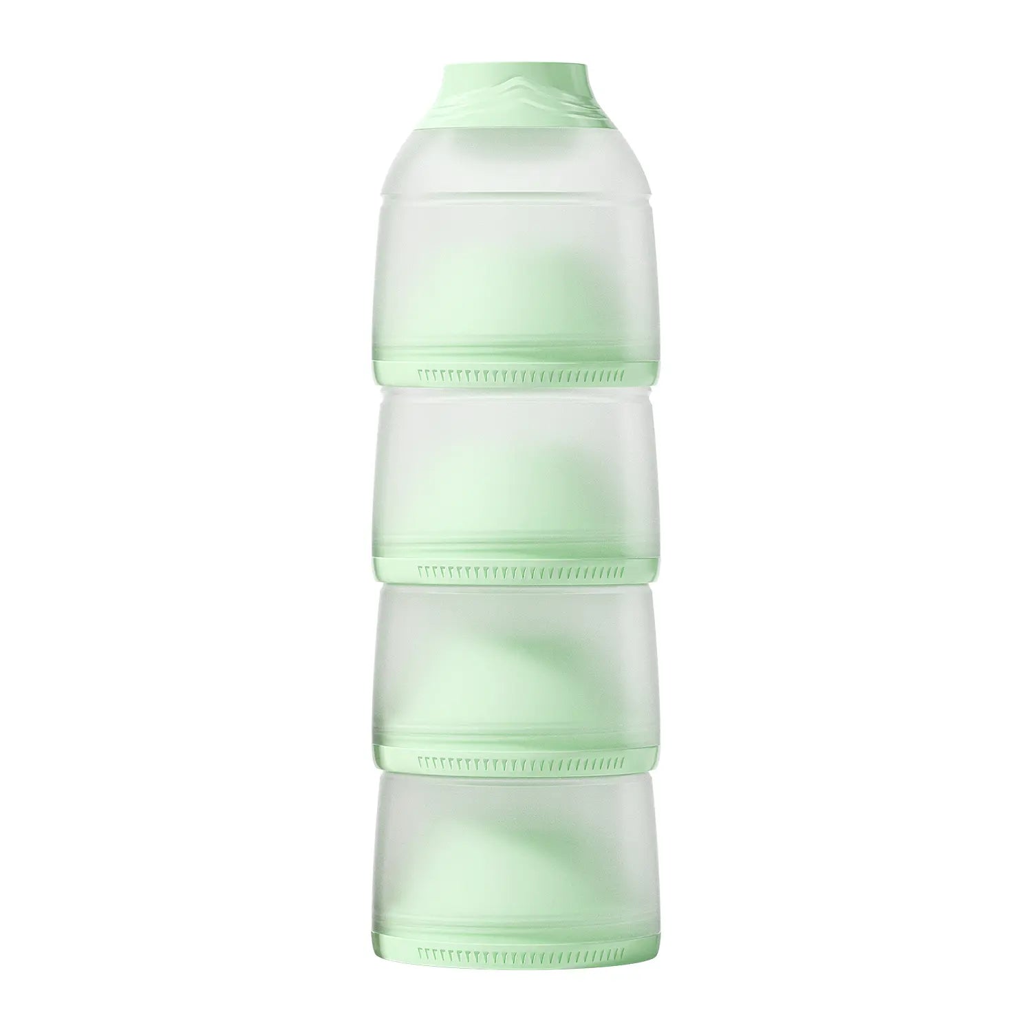 Oberni 4-Layer Stackable Formula Dispenser, Leakproof Plastic Container and Canister, Compact Bottle Storage Organizer for Baby Travel, Bpa-Free